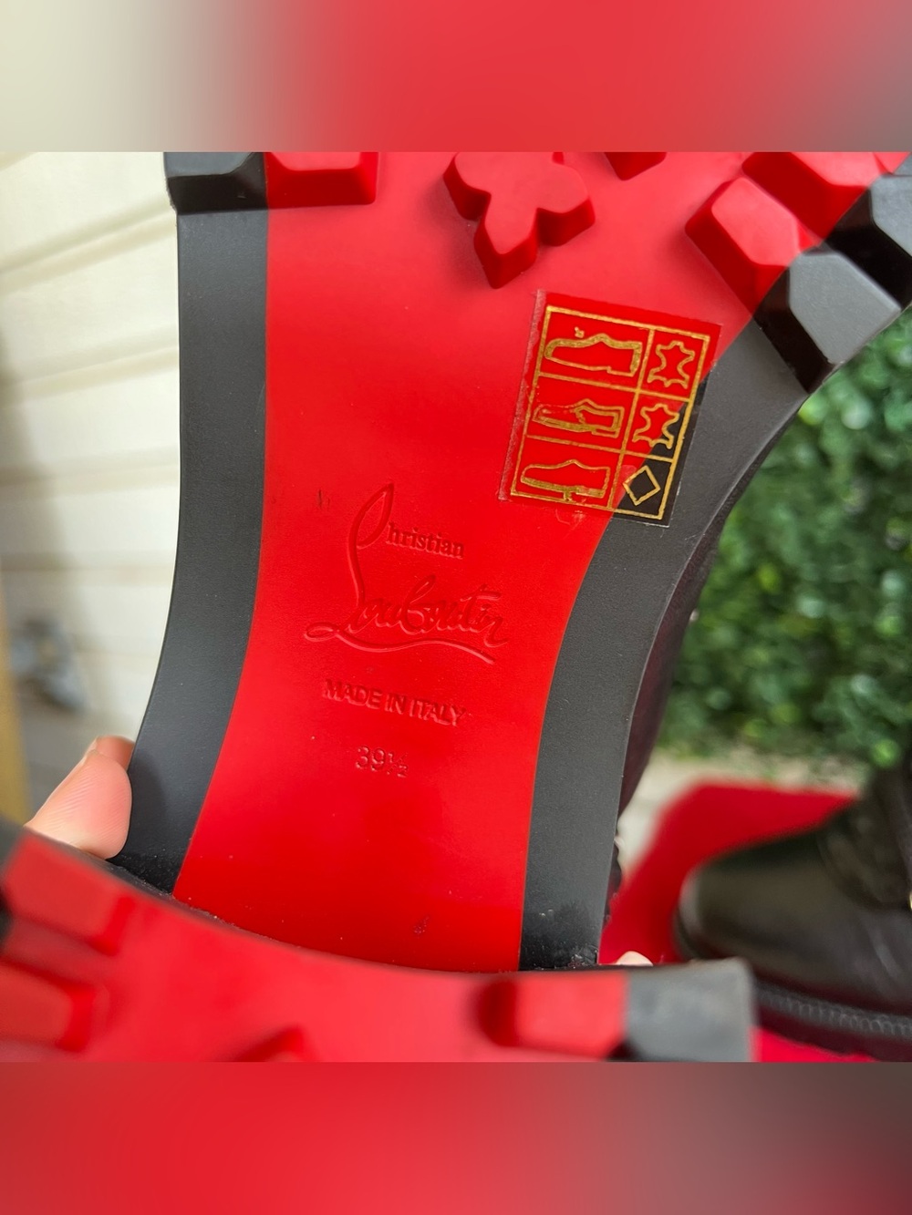 CHRISTIAN LOUBOUTIN Black Mad 70 mm Leather Heel Combat Boots Miss Z So Kate - Picture 8 of 10